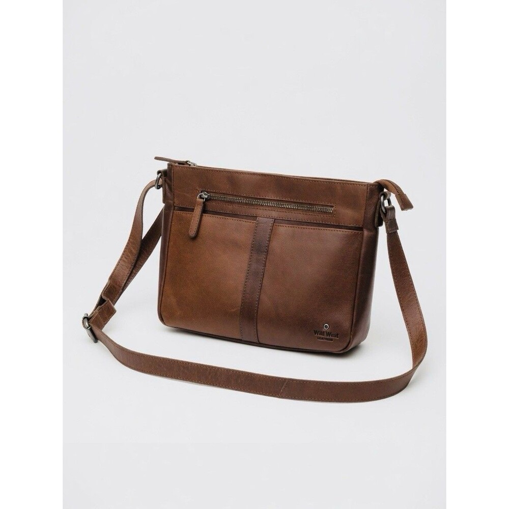 Wild West Los Angeles Leather Purse Western Rustic Boho Crossbody Shoulder Bag